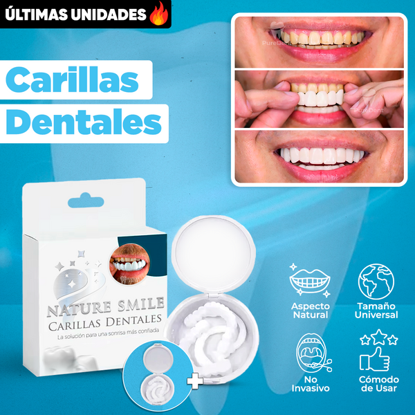 Carillas Dentales Naturales Removible (Llévate 2 Kits Paga 1)